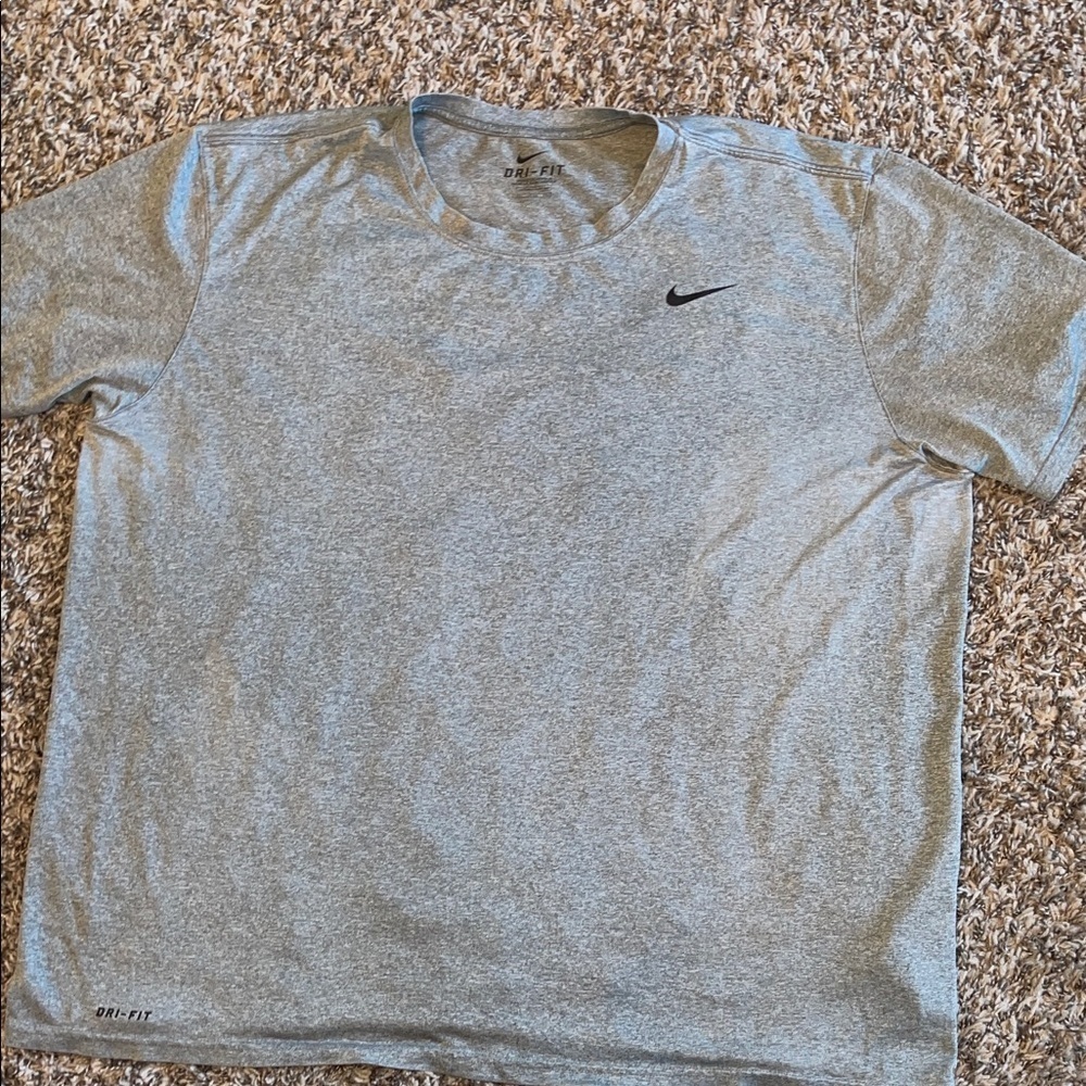 Nike Heather Gray Dri-FIT Tee